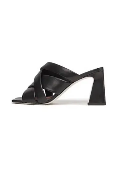 Papuci dama 303874155 - Piele naturala - Negru - Negru