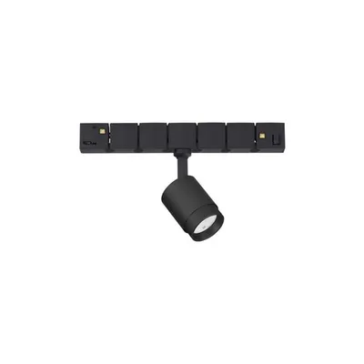 Sistem iluminat pe sina BREDA MAGNETIC Nisipiu Negru Aluminiu 5W DC48V Ledteen 269Lm >90 3000K IP20 Zoomable 15-36°