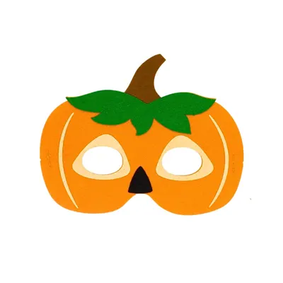 Mască de Halloween, din fetru, model față de dovleac, Eurowrap