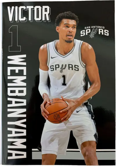 Caiet Back Me Up NBA - Wembanyama, B5, 40 file, copertă moale
