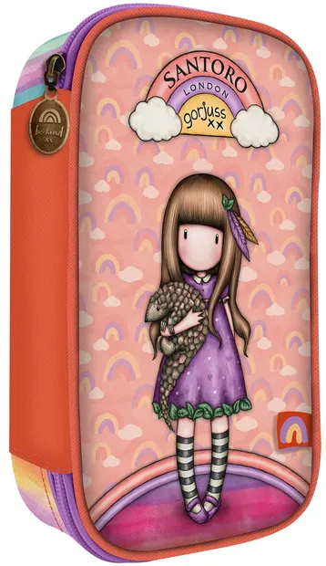 Penar școlar echipat Santoro Gorjuss - Be Kind To All Creatures, 1 fermoar