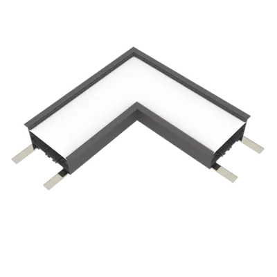 Conector-L pentru Profil Incastrat Elmark 3000k Negru