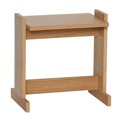 Măsuță auxiliară cu aspect de lemn de stejar 30x44 cm Futu – Hübsch