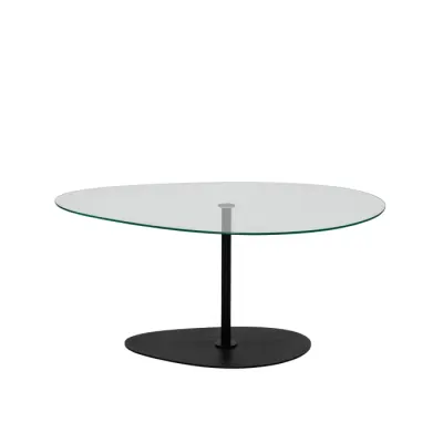 Masuta de cafea PORTO, negru, 90x60x40 cm