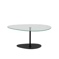 Masuta de cafea PORTO, negru, 90x60x40 cm