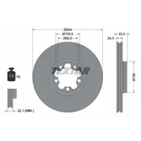Disc frana TEXTAR 92103803