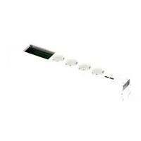 Unica system+, 4xpriza 2P+E+USB A/C+VDI, alb