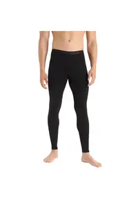 Pantaloni de corp merino barbati 200 Oasis Thermal - Negru