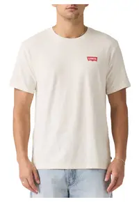 Tricou relaxed fit cu detaliu logo frontal si imprimeu grafic pe partea din spate