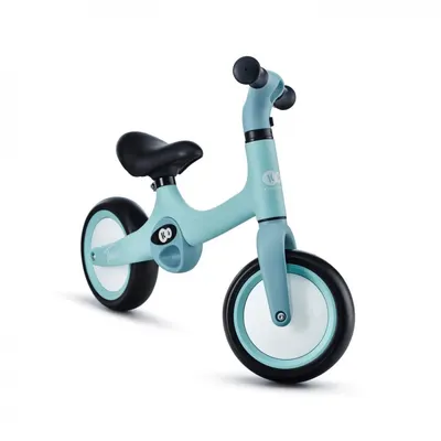 Bicicleta copii fara pedale Kinderkraft Tove summer mint 8 inch, roti spuma EVA, scaun reglabil 31-34,5 cm, greutate redusa, manere de transport, Unghi de viraj limitat, varsta 2-4 ani