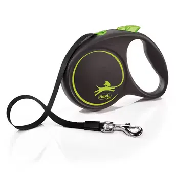 Lesa caini, Flexi, pana la 25 kg, marime M, 5 metri, verde
