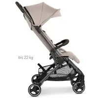 Carucior sport pentru copii ABC Design Ping 3 Travel Camel cadru din aluminiu, suspensii, compact potrivit pentru avion, geanta de transport inclusa, greutate admisa 22 kg
