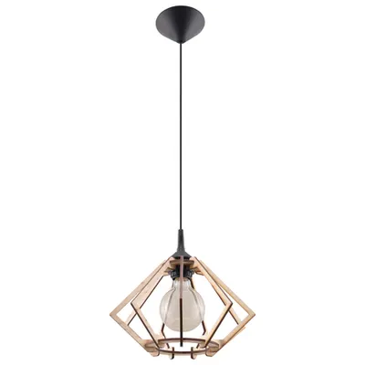 Lampa suspendata POMPELMO lemn natural