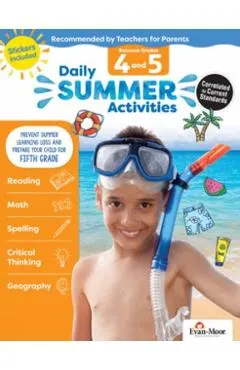Daily Summer Activities: Moving from 4th Grade to 5th Grade, Grades 4-5