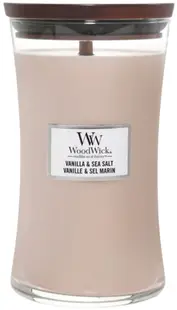 Lumânare parfumată WoodWick Vanilla și Sare de Mare, 609.5 g
