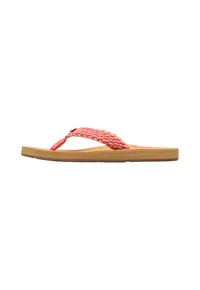Papuci flip-flop cu aspect impletit Porto - Roz somon