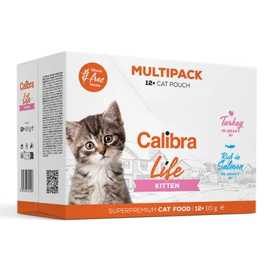 Calibra Cat Life Pouch Kitten Multipack 12 x 85 g