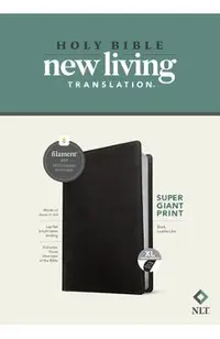 NLT Super Giant Print Bible, Filament-Enabled Edition (Red Letter, Leatherlike, Black, Indexed)