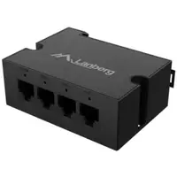 Switch Lanberg DIN-GE4-BT-90W, 4 porturi 1000BASE-T, Unmanaged, maxiumum network link speed 1 Gbps, chipset Airoha AN8855HN, sta