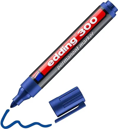 Marker permanent Edding 300 - Albastru
