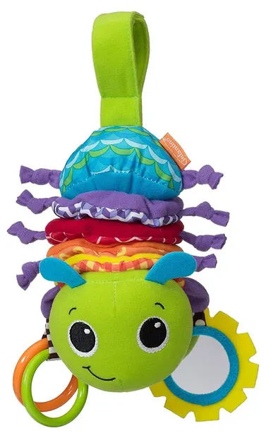 Jucărie muzicală de pluș Infantino - Omidă, 33 cm