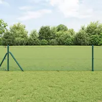 vidaXL Gard din sârmă sudată 1000 x 80 cm Verde