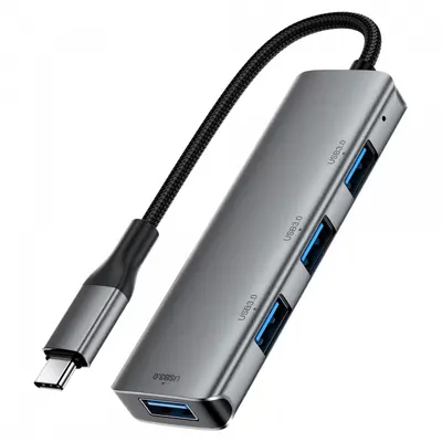 Hub USB-C Acefast J15, 4in1, Gri