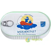 File de Somon Salbatic in Sos de Marar si Ierburi Ecologic/Bio 200g