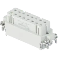 Contector industrial Mama - 66X16 - 16P + E 16A 250V / 4kV / 3 - CRIMP CONNECTION - GRI