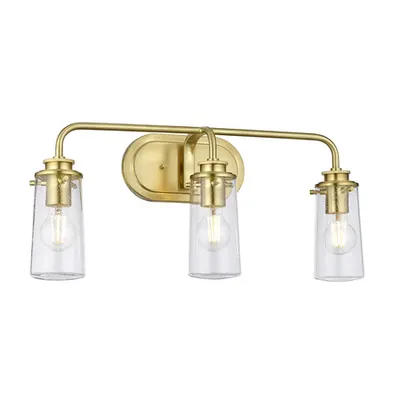 Aplica Braelyn 3 Light Wall Light – Brushed Brass