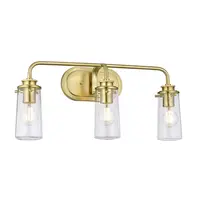 Aplica Braelyn 3 Light Wall Light – Brushed Brass