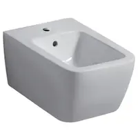 Bideu suspendat dreptunghiular alb, Geberit iCon Square