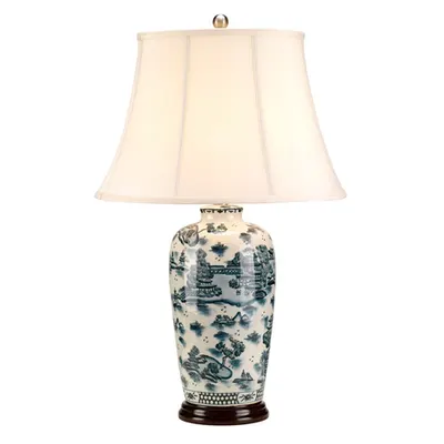 Veioza Blue Traditional 1 Light Table Lamp