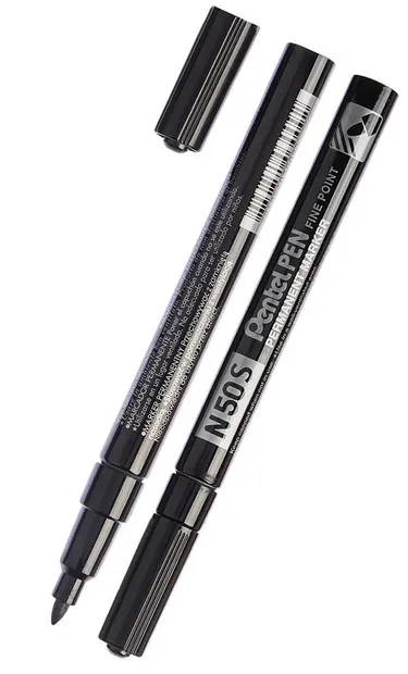 Marker permanent Pentel N50S - 1.0 mm, negru