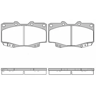 Set placute frana, frana disc REMSA 0315.22