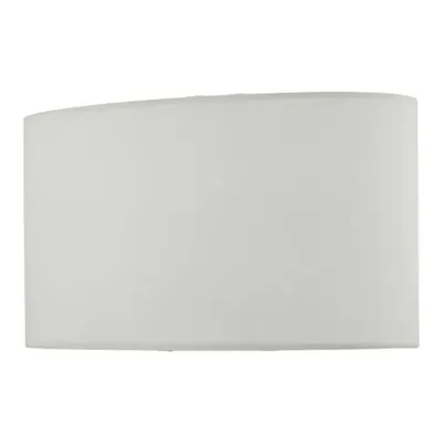 Abajur Utara Ivory Faux Silk Oval Shade 34cm
