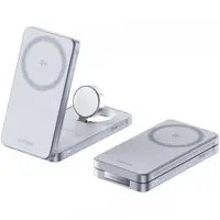 Incarcator Retea Wireless UGREEN W757 (65901) 3in1, 25W, Albastru
