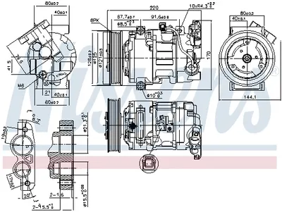 Compresor climatizare aer conditionat potrivit RENAULT GRAND SCENIC III, MEGANE, MEGANE III, MODUS, SCENIC III 1.2LPG-1.6LPG 05.08