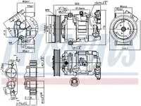 Compresor climatizare aer conditionat potrivit RENAULT GRAND SCENIC III, MEGANE, MEGANE III, MODUS, SCENIC III 1.2LPG-1.6LPG 05.08-