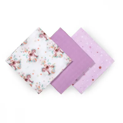 Set 3 scutece Babyono cu fibre bambus natural mov