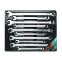 Set 10 chei combinate fixe inelare cotite lungi 10-19mm, Toptul