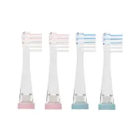 Set 4 rezerve pentru periuta de dinti Vitammy Nova compatibile cu periutele de dinti electrice Vitammy Bunny si ePUPPY pentru copii 3-6 ani, roz si albastru