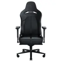 Scaun Gaming Razer Enki, EPU Synthetic Leather, Reglabil pe Înălțime, Spătar 152°, Cotiere 4D, Tetieră Memory Foam, Piston Gaz Clasa 4, 136 kg, Negru