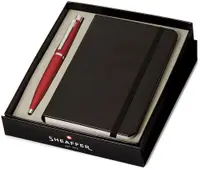 Set de pixuri Sheaffer VFM - Excessive Red, cu un caiet