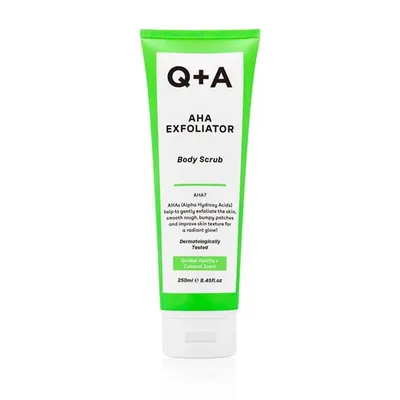 Scrub pentru corp cu AHA Exfoliator, 250ml, Q+A
