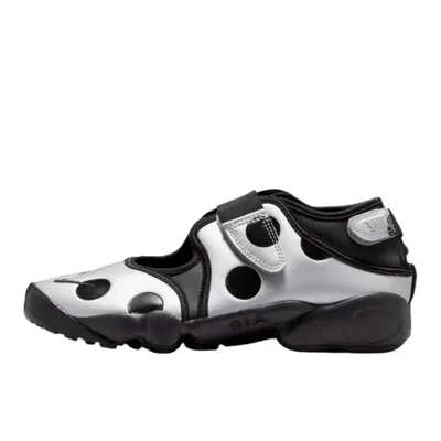 Air Rift Polka Dots Black Metallic Silver