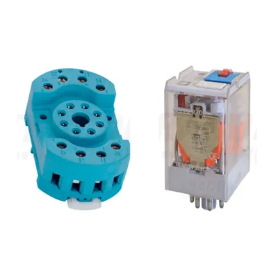 Pachet Soclu Releu RS90-22 + Releu Industrial RT08 12AC - Control Puternic 12V
