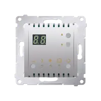Termostat cu display, 16 (2) A, 230V ~, silver mat metalic