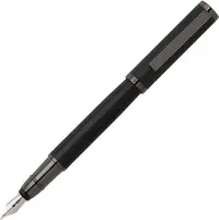 Stilou Hugo Boss Formation - Herringbone Gun, negru