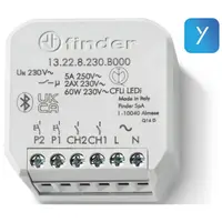 Releu multifunctional Yesly, Finder 13.22.8.230.B000, Bluetooth, 16 A, 230 VCA, montaj in doza